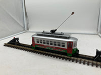 MTH Railking 30-4172-1 Christmas Trolley R-T-R Train Set - Christmas No. 25 O SCALE NEW
