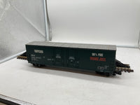 Atlas 6505-1 Tropicana Evans 53ft. Double plug Door Box Car O SCALE Used Excellent Damaged Box