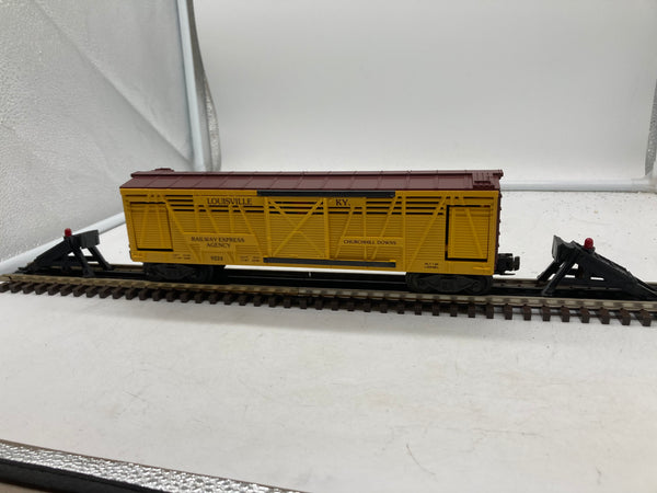 Lionel operating Churchill Down horse car corral animated car 6-9224 o gauge O SCALE NEW