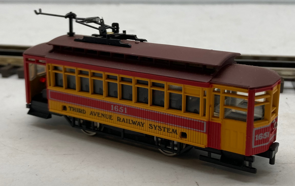 Vintage AHM Third Avenue Railway System Tars Birney trolley #5301G HO scale Like New