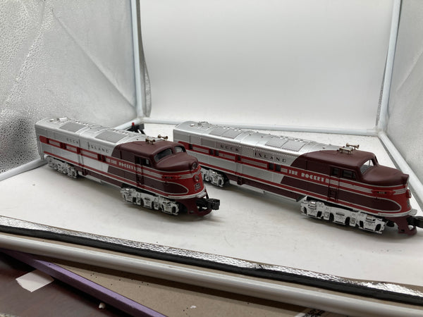 MTH 30-2228-0 Rock Island E-3 AA  Deisel Engine Set With Loco sound O SCALE NEW