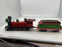 MTH Railking 30-4141-OE 4-6-0 Christmas 10 Wheeler Steam Engine With Loco-Sound O SCALE Like New