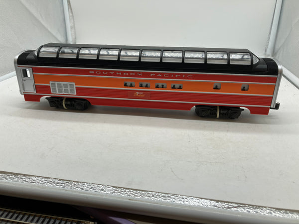 Lionel 6-19107 Southern Pacific full vista dome passenger car O scale Like New Damaged Box