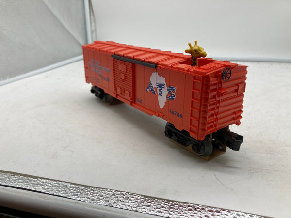 Lionel 6-16706 bobbing giraffe animal transportation service boxcar O SCALE NEW
