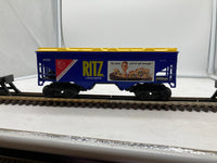 K Line Vintage K-Line O O-27 gauge K-6216 CSX C&O 6216 blue covered dual hopper car O SCALE Like New