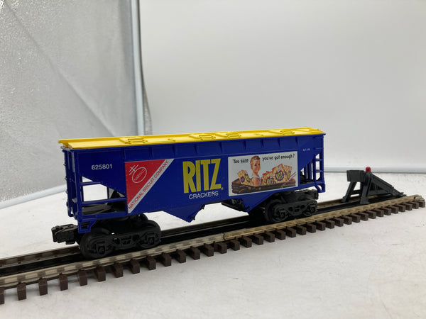 K Line Vintage K-Line O O-27 gauge K-6216 CSX C&O 6216 blue covered dual hopper car O SCALE Like New