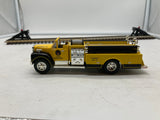 MTH Railking 30-50035 Yellow Die-Cast Fire Truck O SCALE NEW