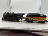 MTH Rugged Rails 33-1043-1 Chessie 2-8-0 Ten Wheeler Steam Engine - Chessie With Proto-Sound 3.0. O SCALE NEW