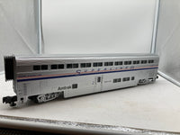 MTH Premier 20-6541 Amtrak 2-Car SuperLiner Slpr/Diner Set - Amtrak 5 Stripe . O SCALE Like New
