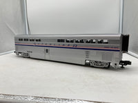 MTH Premier 20-6541 Amtrak 2-Car SuperLiner Slpr/Diner Set - Amtrak 5 Stripe . O SCALE Like New