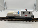 Lionel O scale 6-26505 illuminated rescue caboose car with flashing red light NEW