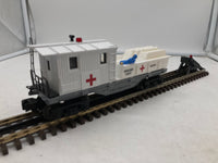 Lionel O scale 6-26505 illuminated rescue caboose car with flashing red light NEW