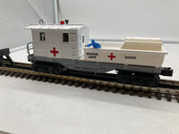 Lionel O scale 6-26505 illuminated rescue caboose car with flashing red light NEW