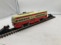 MTH Railking 30-2505-1 Pittsburgh PCC Electric Street Car - Pittsburgh Cab No. 1734 O SCALE Used Excellent Damaged Box