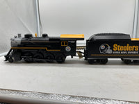 MTH Railking 30-4203-1E Pittsburgh Steelers RailKing 2-8-0 Steam Locomotive With Proto-Sound 2.0 O SCALE NEW