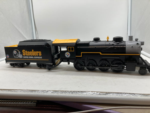 MTH Railking 30-4203-1E Pittsburgh Steelers RailKing 2-8-0 Steam Locomotive With Proto-Sound 2.0 O SCALE NEW