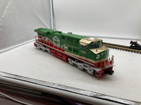 MTH Railking 30-20758-1 Christmas ES44AC Imperial Diesel & Caboose Set - Christmas (Traditional) Road #1225 With Proto-Sound 3.0. O SCALE NEW