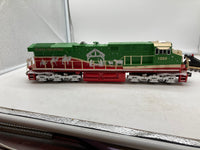 MTH Railking 30-20758-1 Christmas ES44AC Imperial Diesel & Caboose Set - Christmas (Traditional) Road #1225 With Proto-Sound 3.0. O SCALE NEW