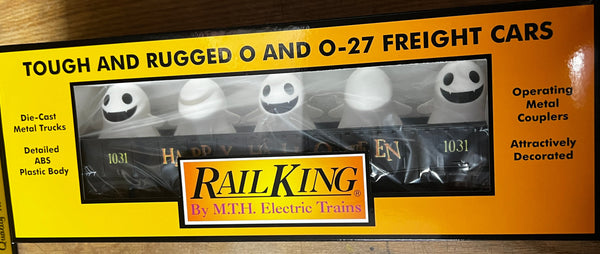 MTH 30-72226 Halloween (Black) Gondola car with Flickering Lighted Ghosts