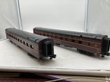 MTH Premier 20-6657 Pennsylvania Railroad PRR 2-Car 70' ABS Slpr/Diner Passenger Set Smooth PRR Slpr. 8303 Conemaugh Rapids Diner 4520 O SCALE Used Excellent