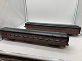 MTH Premier 20-6657 Pennsylvania Railroad PRR 2-Car 70' ABS Slpr/Diner Passenger Set Smooth PRR Slpr. 8303 Conemaugh Rapids Diner 4520 O SCALE Used Excellent