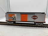 MTH Railking 30-74245 Harley-Davidson RailKing Box Car O SCALE Used Excellent Damaged Box