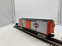 MTH Railking 30-74245 Harley-Davidson RailKing Box Car O SCALE Used Excellent Damaged Box