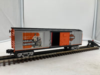 MTH Railking 30-74245 Harley-Davidson RailKing Box Car O SCALE Used Excellent Damaged Box