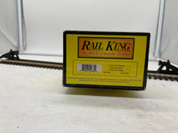 MTH Railking 30-7675 I Love Toy Trains Flat Car w/Trailer - TM Books & Video . O SCALE Used Excellent