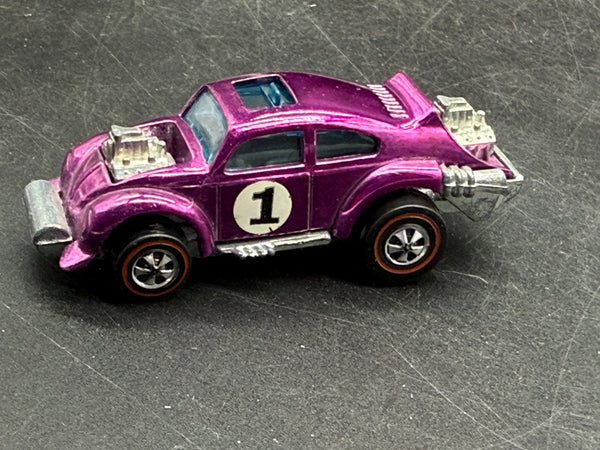 Hot Wheels 1970 Magenta Evil Weevil #1 Redline wheel 1:64 Scale Limited Excellent