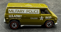 Hot Wheels 1974 Redline Military Police U.S. Army Van CA2351 1:64 Scale Excellent