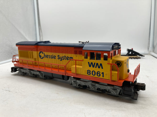Lionel 0 gauge limited edition 6-8061 Chessie System WM U36C diesel engine O SCALE Used Excellent Damaged Box
