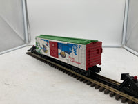 MTH Railking 30-79261 Christmas RailKing Operating Box Car w/Signal Man O SCALE Like New
