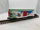 MTH Railking 30-79261 Christmas RailKing Operating Box Car w/Signal Man O SCALE Like New