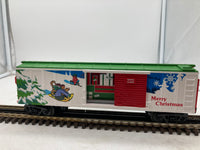 MTH Railking 30-79261 Christmas RailKing Operating Box Car w/Signal Man O SCALE Like New