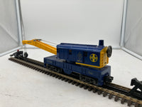 Lionel 6-9348 Santa Fe crane car O-scale O SCALE Used Excellent Damaged Box