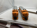 Lionel 6-14559 DENVER & RIO GRANDE TMCC F3 DIESEL A-A (PWR A #5521, DMY A #5524) O SCALE NEW