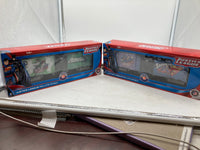 Lionel 6-82684 SUPERMAN/GREEN LANTERN JUSTICE LEAGUE BOXCAR 2-PACK O SCALE NEW