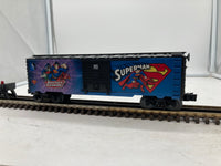 Lionel 6-82684 SUPERMAN/GREEN LANTERN JUSTICE LEAGUE BOXCAR 2-PACK O SCALE NEW