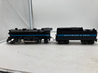 Lionel 70-11184 B&O Steam Engine & Tender, Smoke and whistle O SCALE NEW