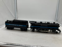 Lionel 70-11184 B&O Steam Engine & Tender, Smoke and whistle O SCALE NEW