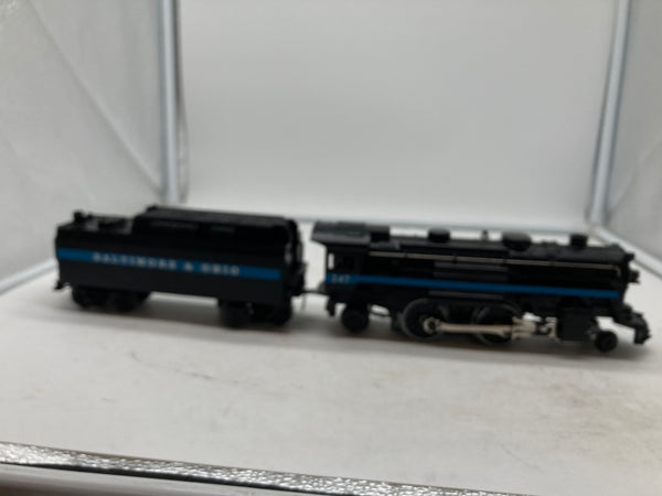 Lionel 70-11184 B&O Steam Engine & Tender, Smoke and whistle O SCALE NEW