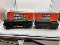 Lionel Postwar 671 locomotive with smoke chamber & 2046w tender as is O SCALE Used Damaged Box