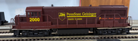 WEAVER PENN STATE GEISINGER U25B DIESEL LOCOMOTIVE #2000 WITH 4 FREIGHT CARS AND CABOOSE VERY LIMITED O SCALE NEW