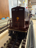 WEAVER PENN STATE GEISINGER U25B DIESEL LOCOMOTIVE #2000 WITH 4 FREIGHT CARS AND CABOOSE VERY LIMITED O SCALE NEW