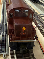 WEAVER PENN STATE GEISINGER U25B DIESEL LOCOMOTIVE #2000 WITH 4 FREIGHT CARS AND CABOOSE VERY LIMITED O SCALE NEW
