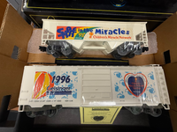 WEAVER PENN STATE GEISINGER U25B DIESEL LOCOMOTIVE #2000 WITH 4 FREIGHT CARS AND CABOOSE VERY LIMITED O SCALE NEW