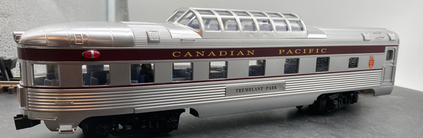 K-Line k4618-10003 Canadian Pacific Extruded Al. dome observation car O SCALE NEW