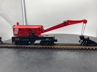 Lionel 6-16717 Jersey Central Four Wheel Crane Car O SCALE Like New