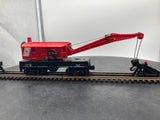 Lionel 6-16717 Jersey Central Four Wheel Crane Car O SCALE Like New